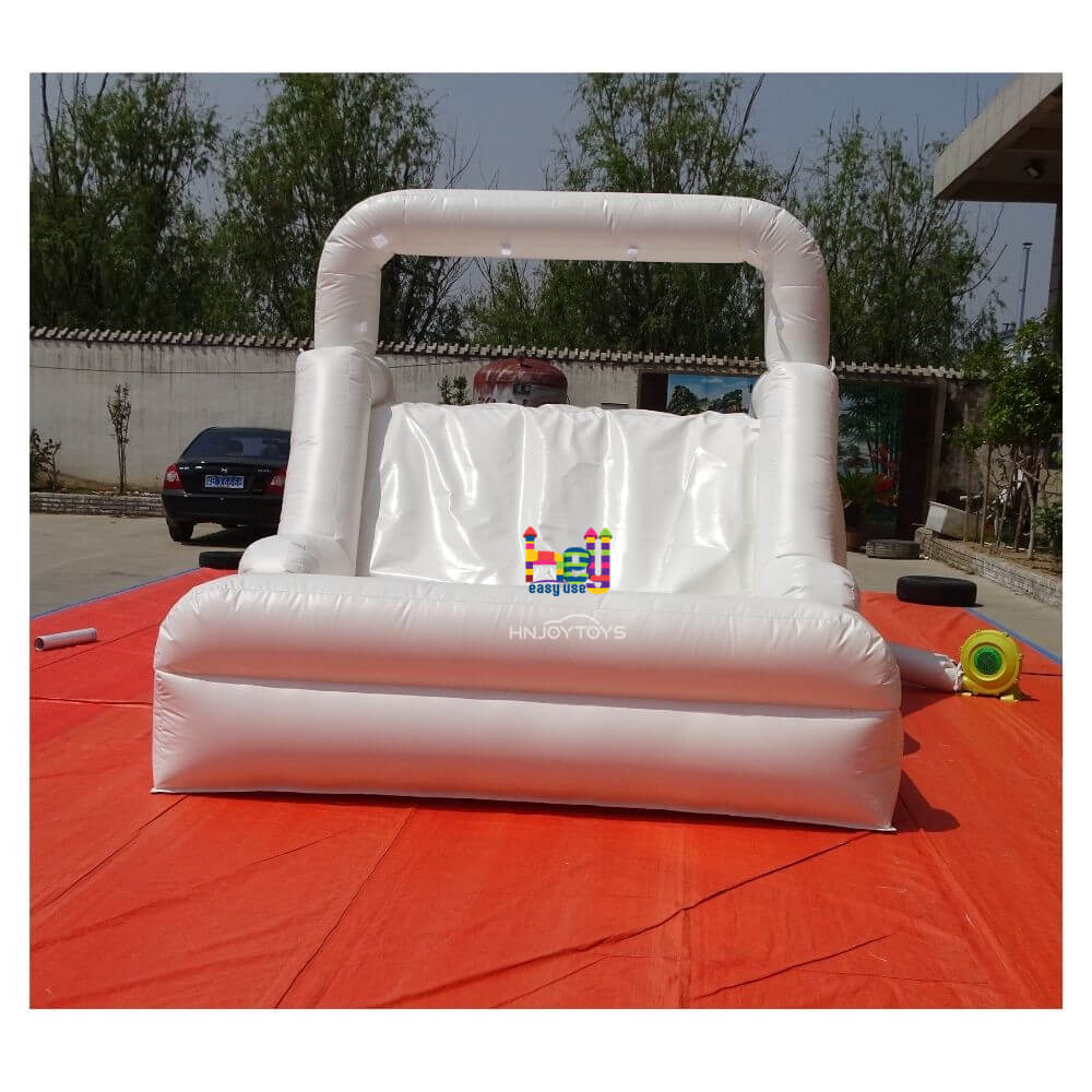 party kids white wedding inflatable slide bounce castle