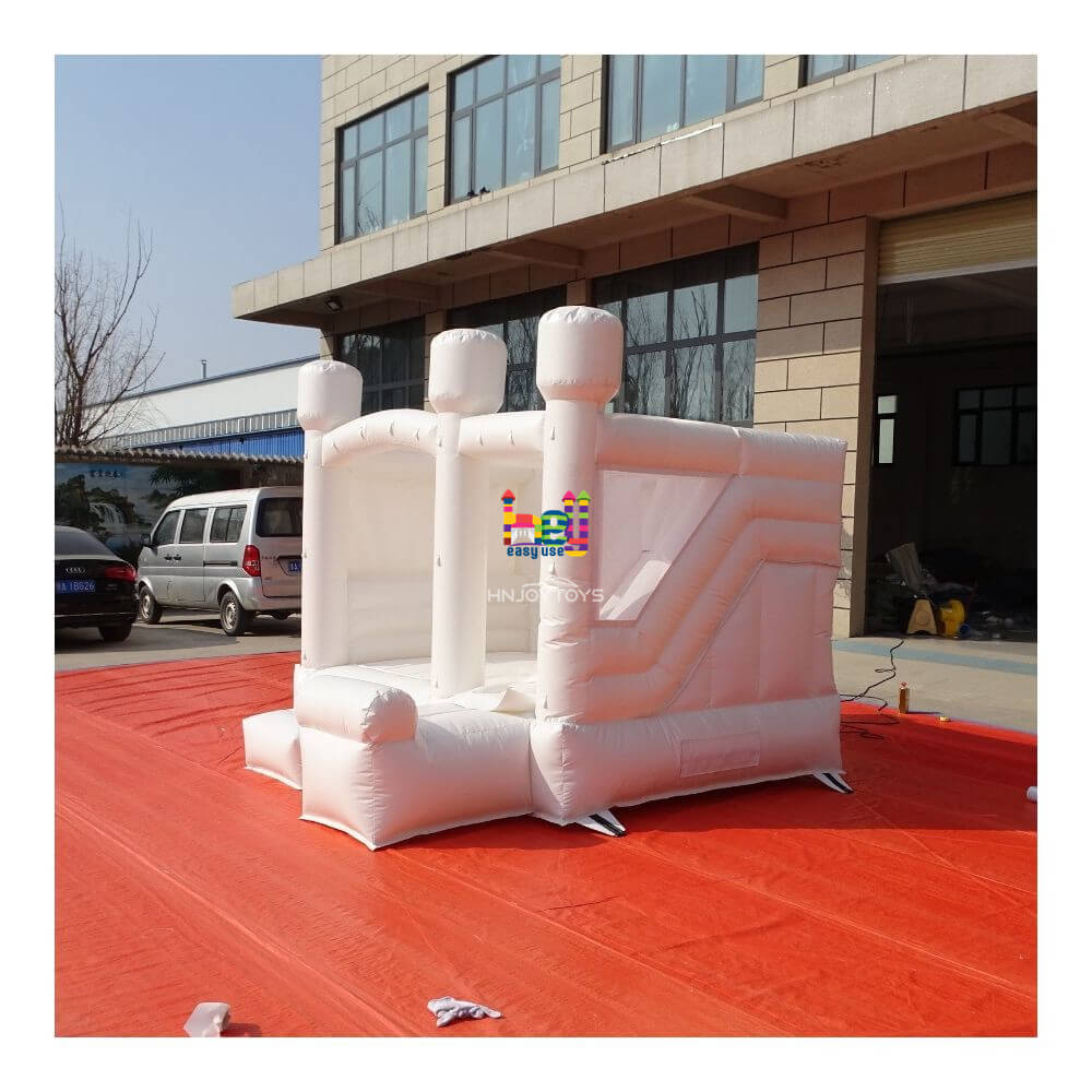 White inflatable church bouncy castle