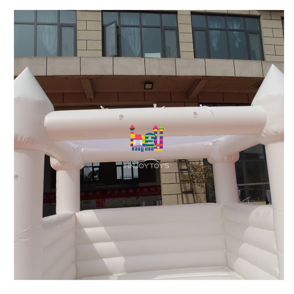 soft palying fun bounce house 8x8 inflatable mini white bouncy