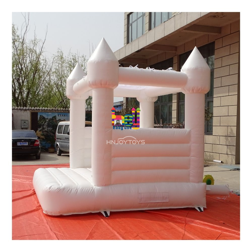 soft palying fun bounce house 8x8 inflatable mini white bouncy