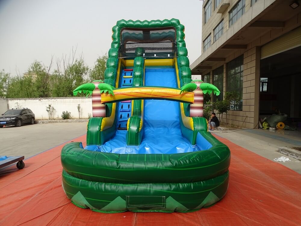 hot outdoor inflatable bounce house slide water gun pool