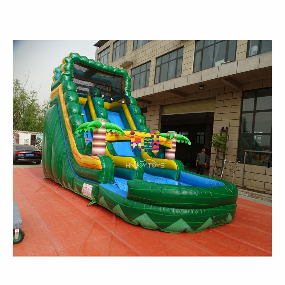 hot outdoor inflatable bounce house slide water gun pool