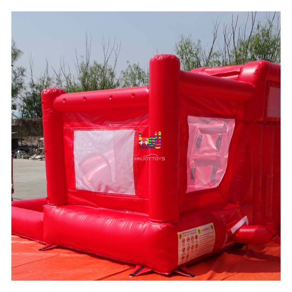 carnival using inflatable red bounce