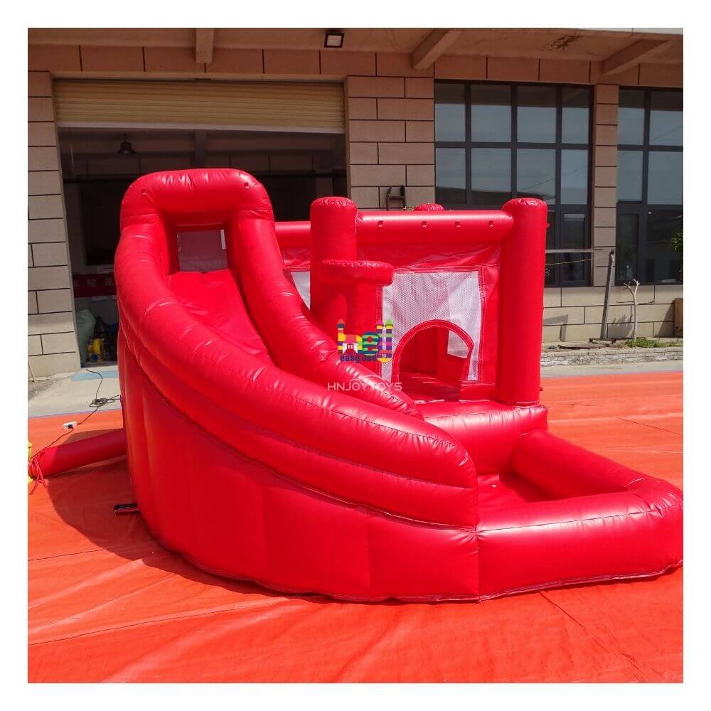 red big inflatable castle 