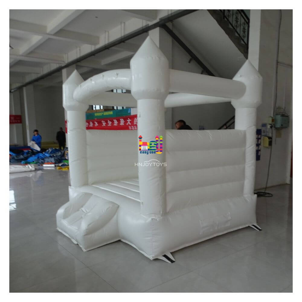 dream like custom white inflatable wedding bounce castle