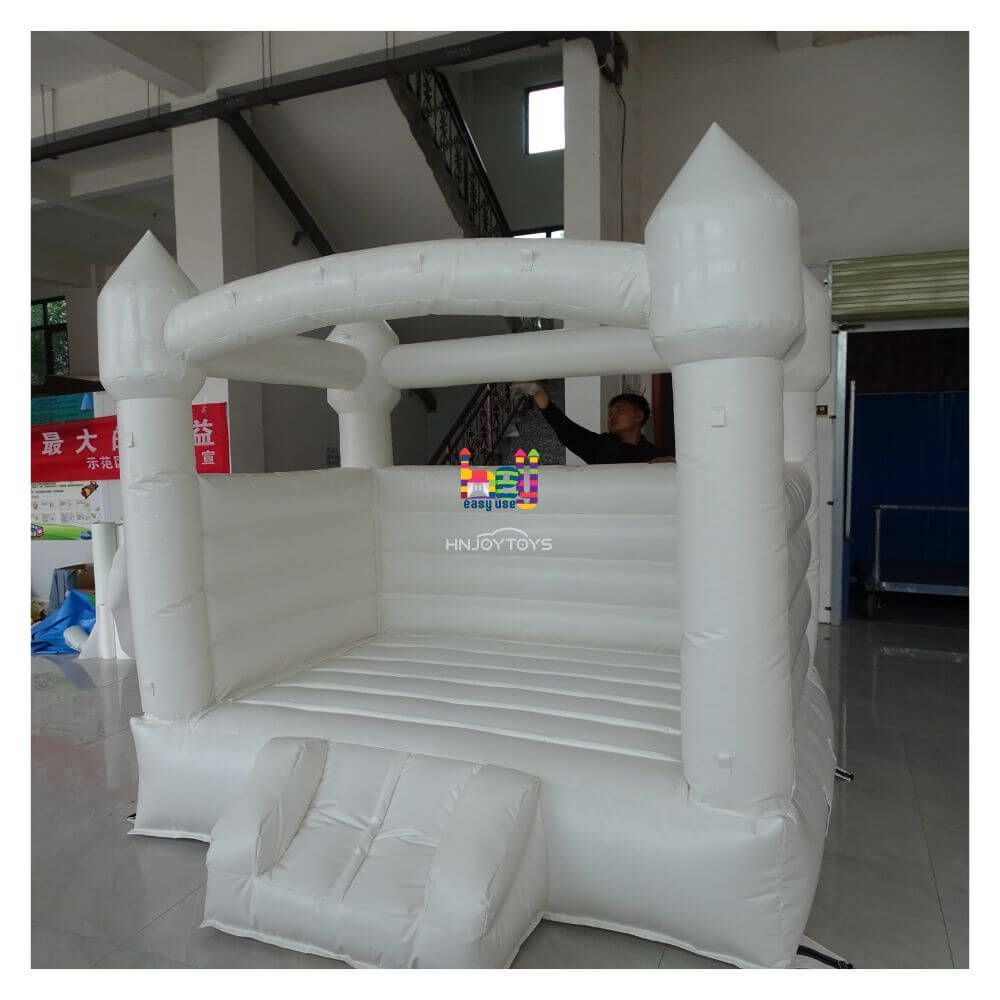 dream like custom white inflatable wedding bounce castle