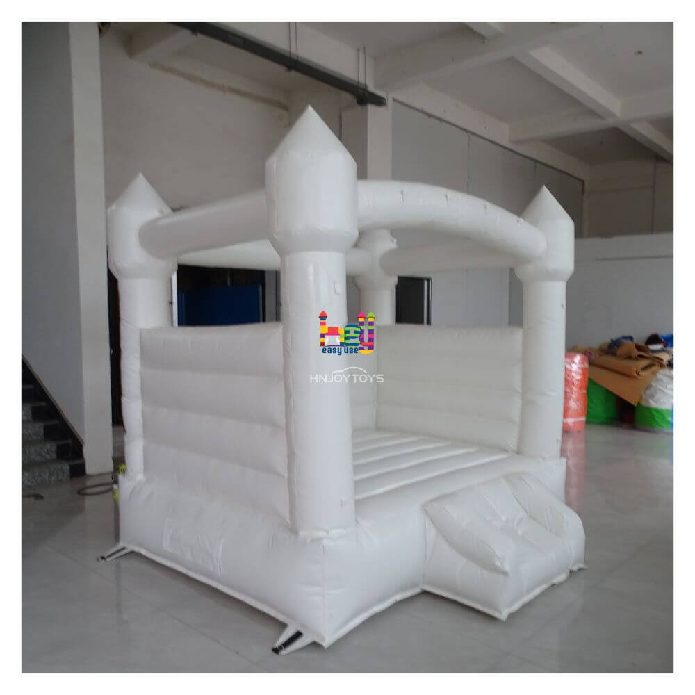 dream like custom white inflatable wedding bounce castle