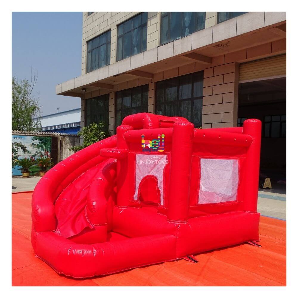 red big inflatable castle 