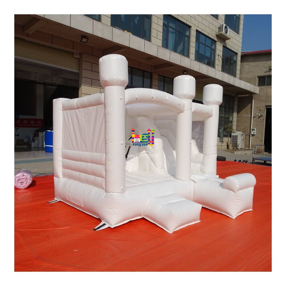 White inflatable church bouncy castle