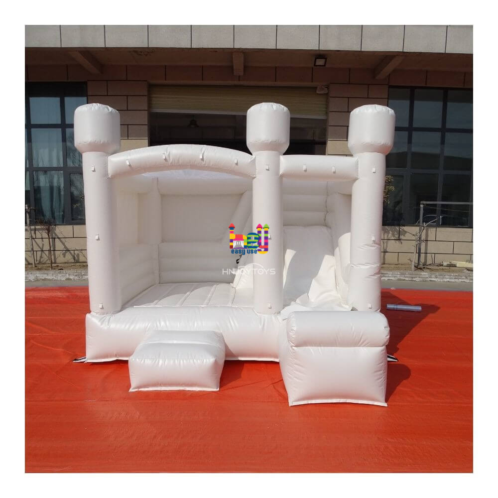 White inflatable church bouncy castle