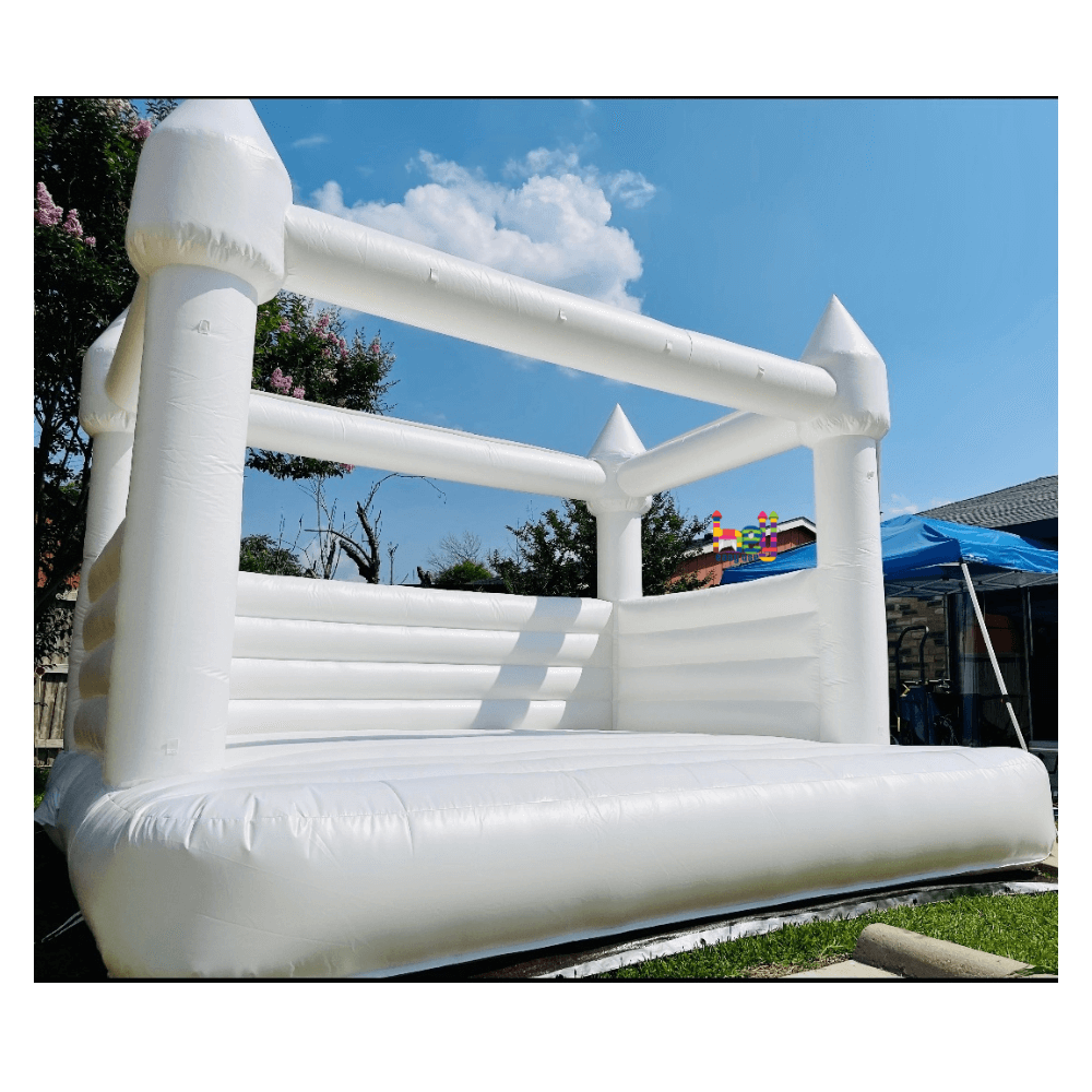 giant inflatable bounce house with roof