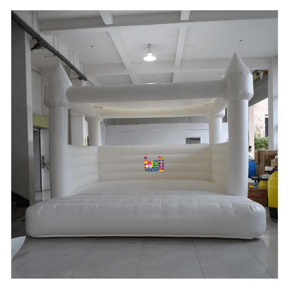 giant inflatable bounce house with roof