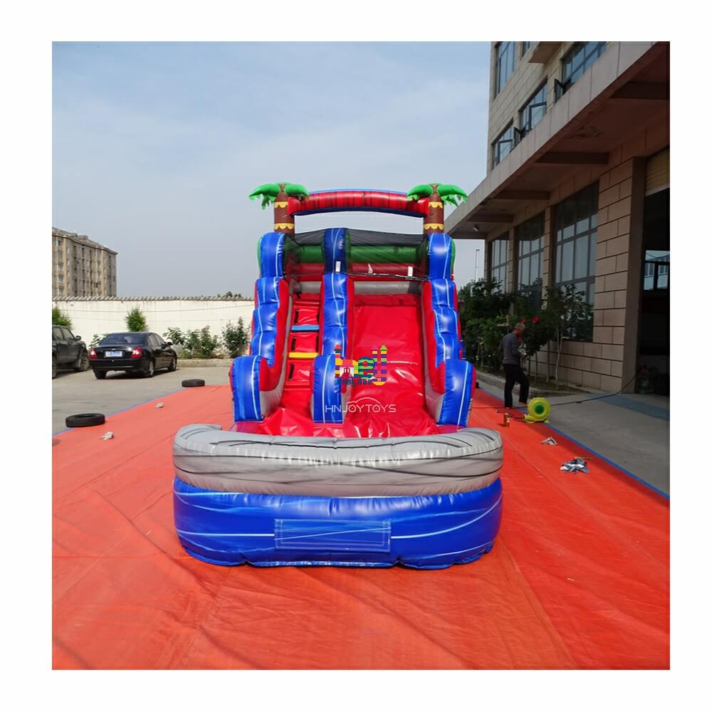 high quality PVC mini inflatable wet slides