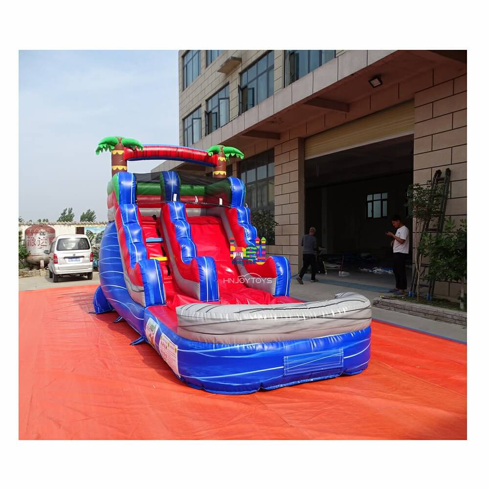 high quality PVC mini inflatable wet slides