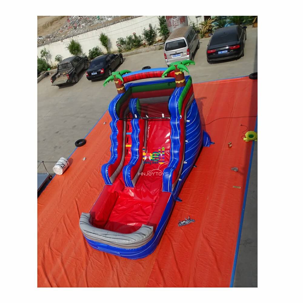 high quality PVC mini inflatable wet slides