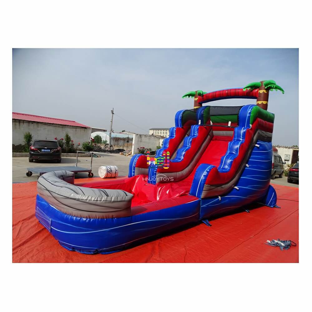 high quality PVC mini inflatable wet slides