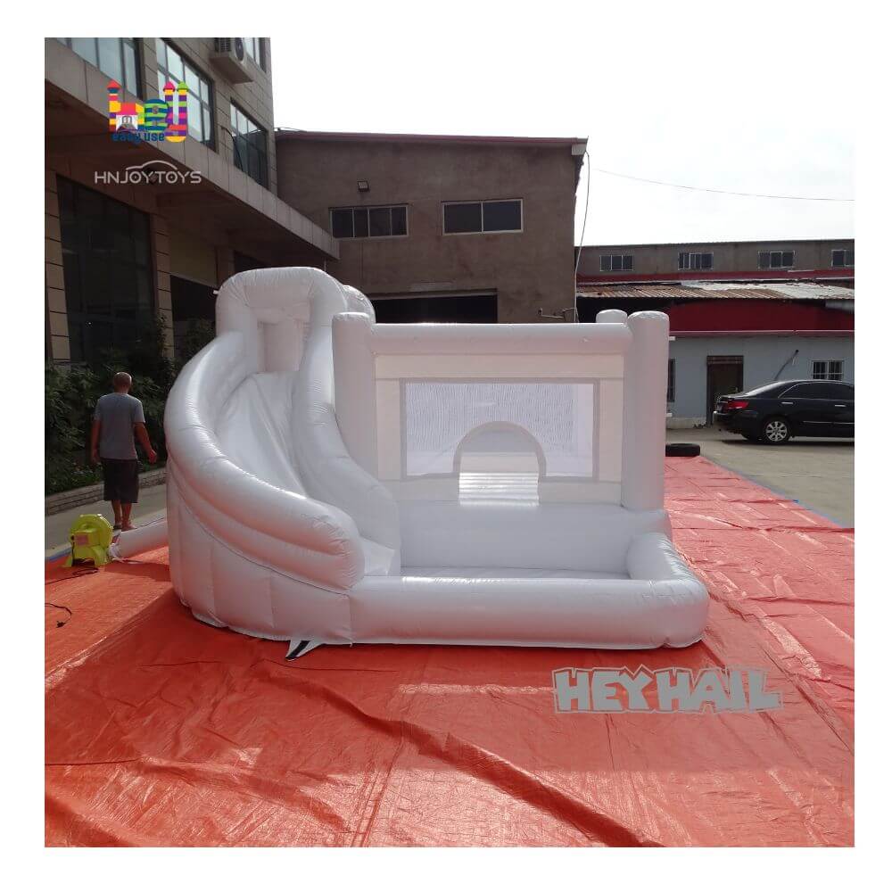 party rental white mini inflatable bouncy castle combo bounce