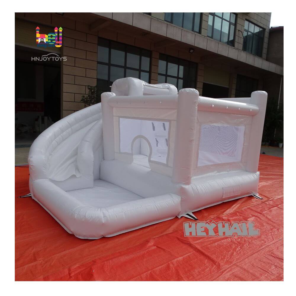 party rental white mini inflatable bouncy castle combo bounce