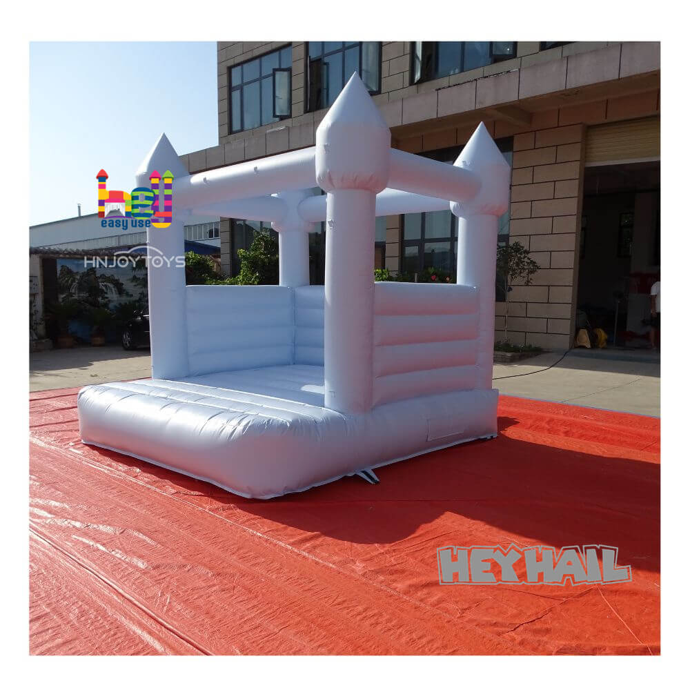 party using blank inflatable bounce house