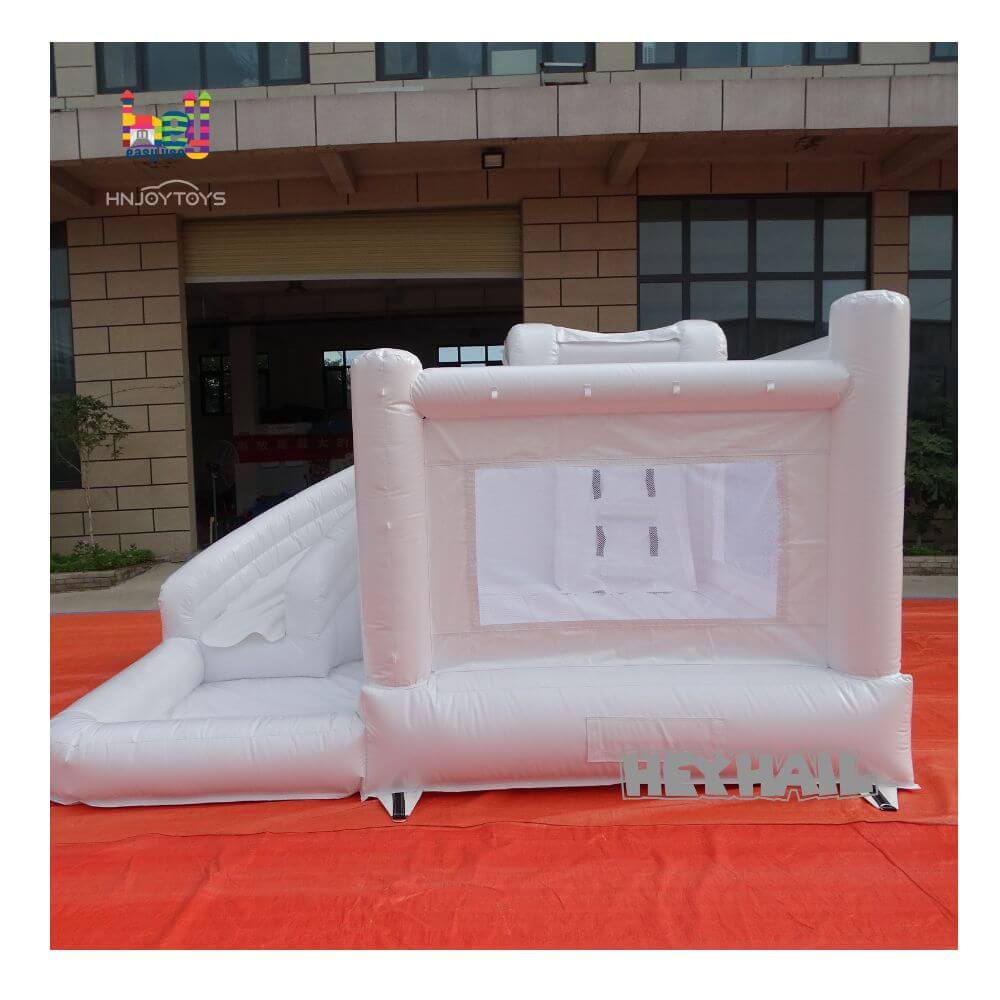 party rental white mini inflatable bouncy castle combo bounce