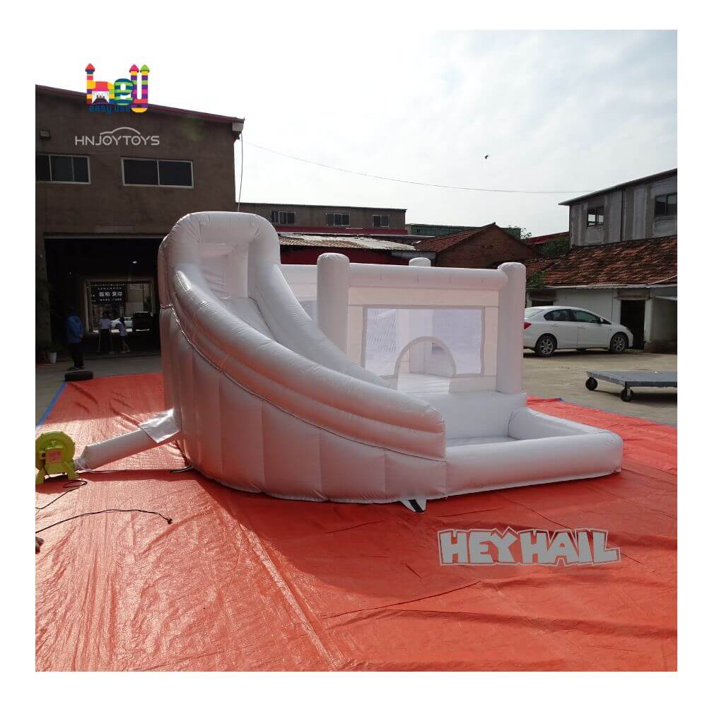 party rental white mini inflatable bouncy castle combo bounce