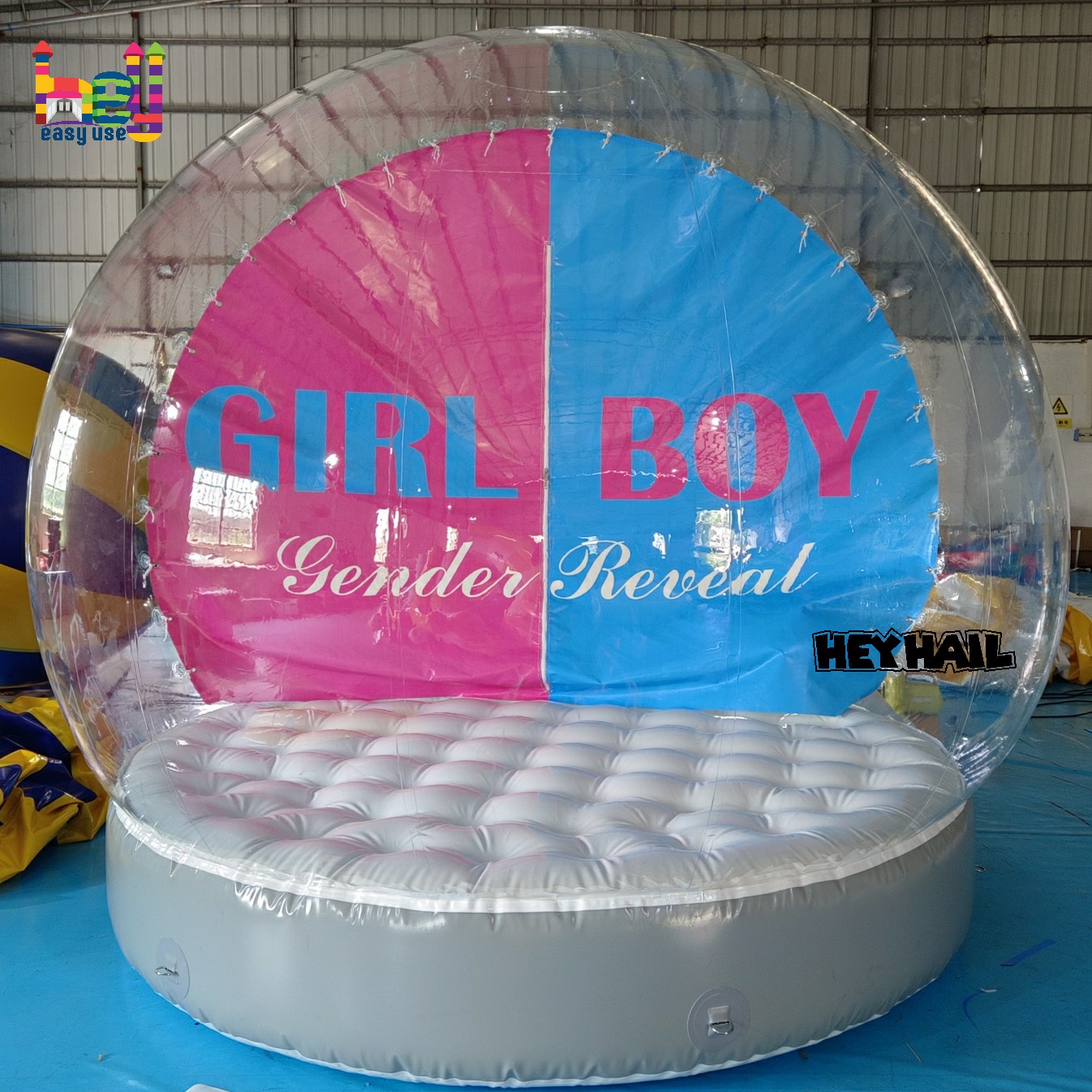 hot sale inflatable gender reveal snow globe