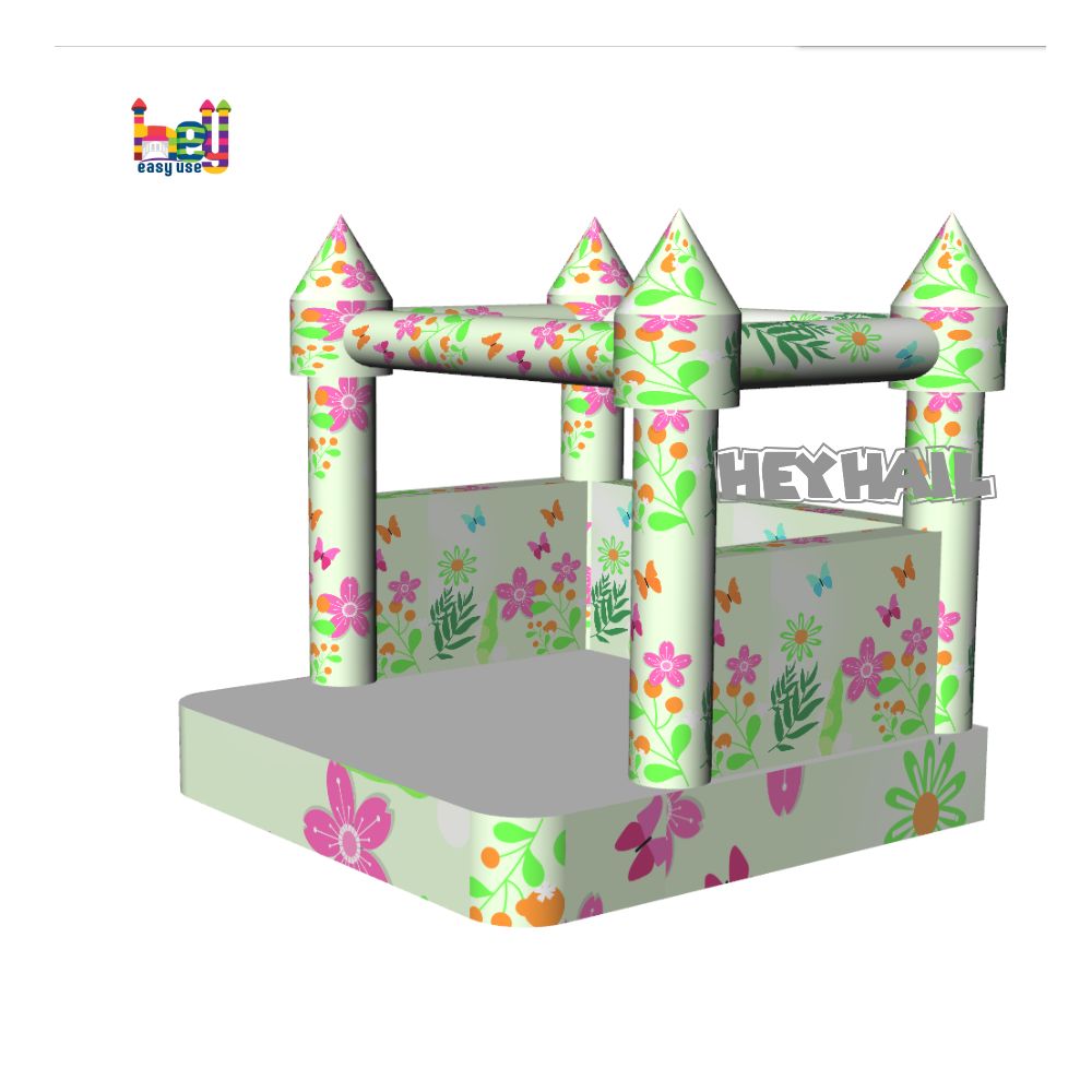 commercial grade inflatable floral castle