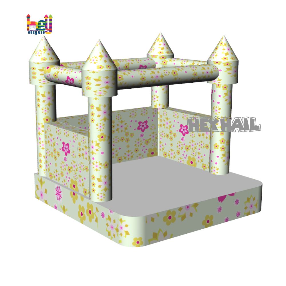 commercial grade inflatable floral castle