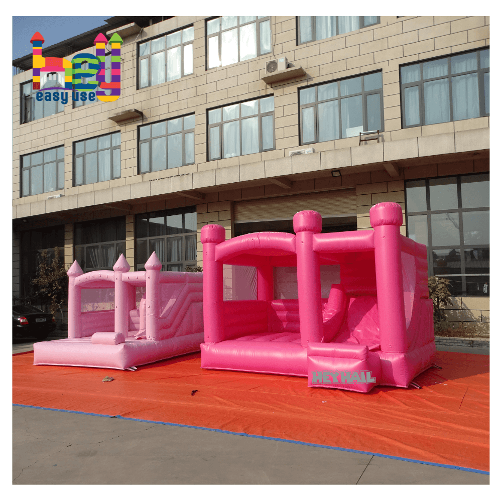 colorful inflatable crayon bounce house 