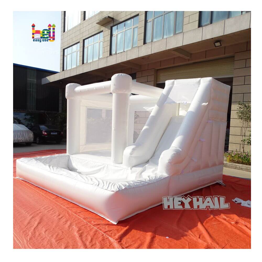 white inflatable bouncy castle