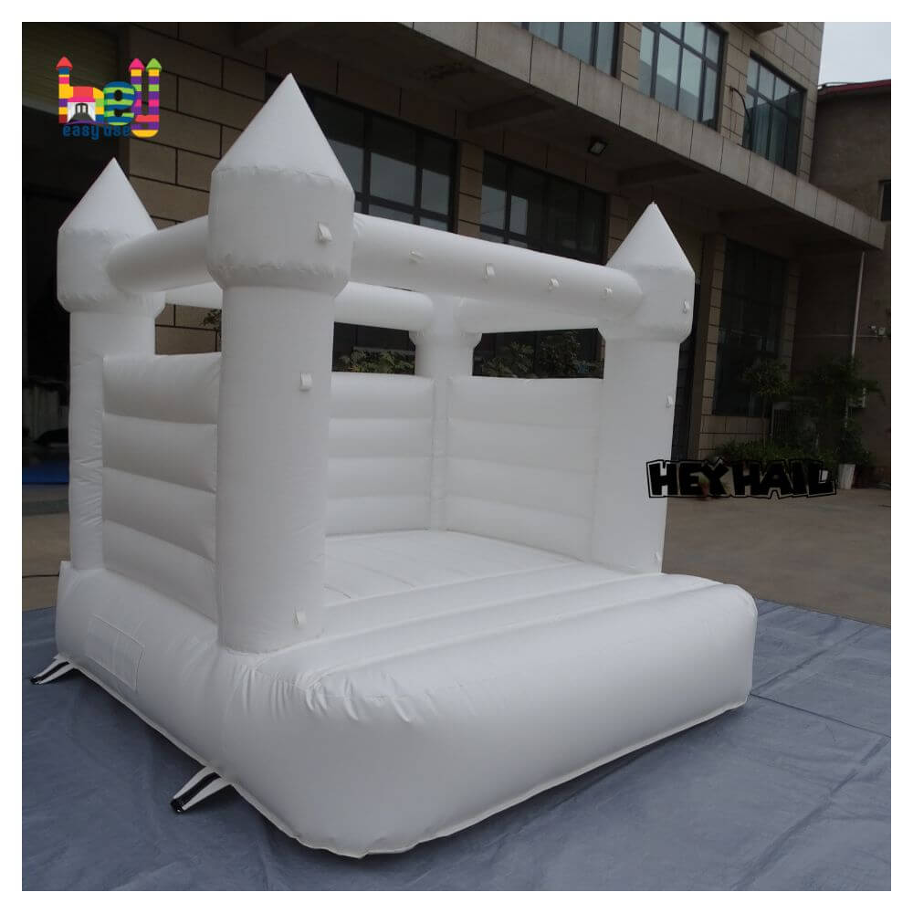 Inflatable bounce house white