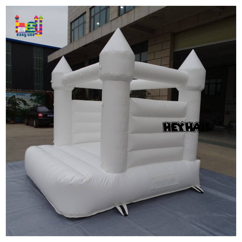 Inflatable bounce house white