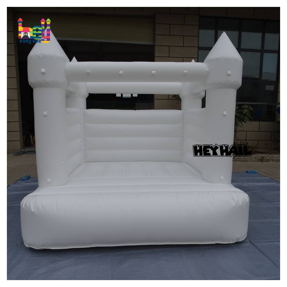 Inflatable bounce house white