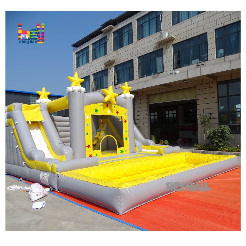 Backyard Party Rental Inflatable Bounce House Combo With Slide