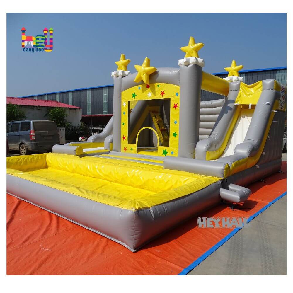 Backyard Party Rental Inflatable Bounce House Combo With Slide