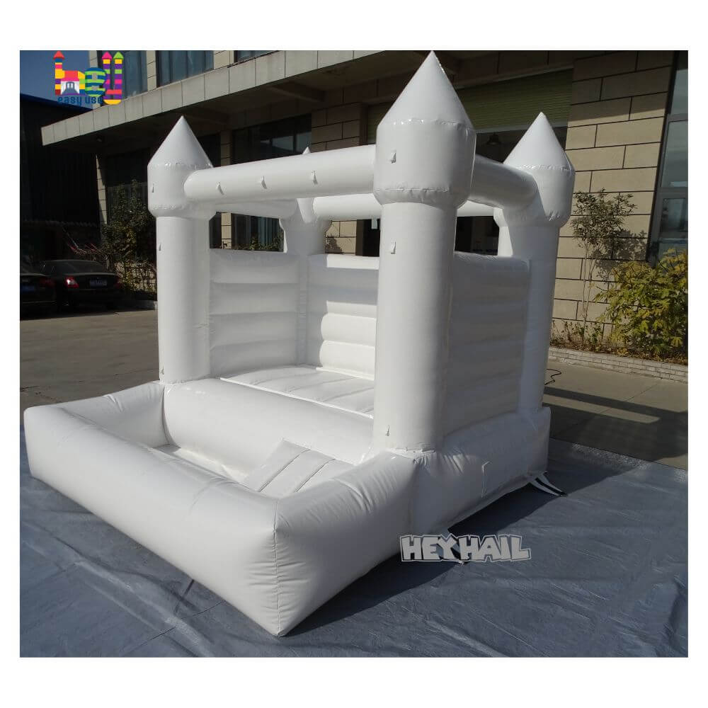 all white bounce house