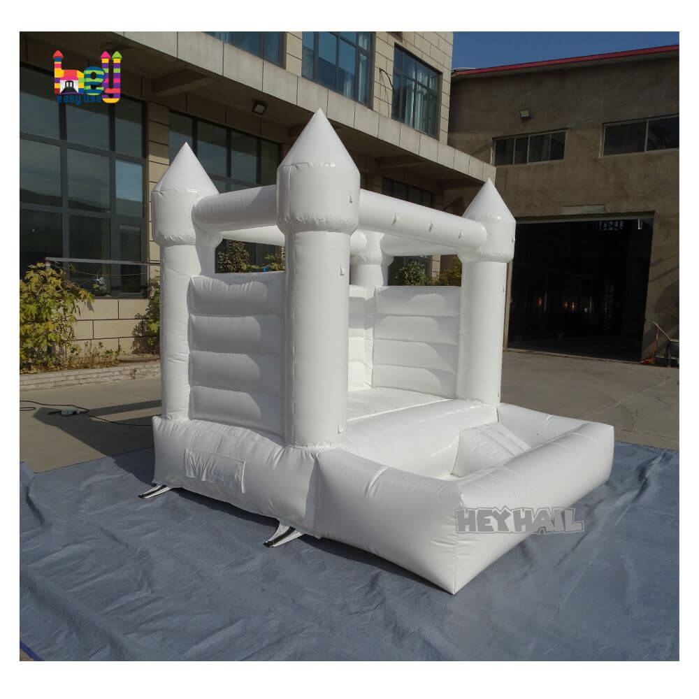 all white bounce house