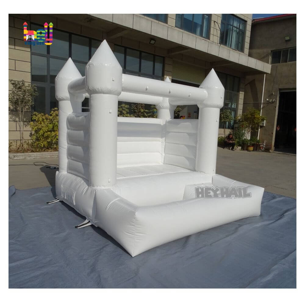 all white bounce house