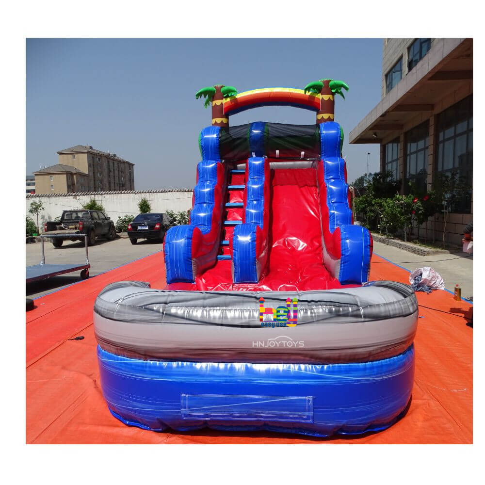 outdoor 14ft backyard inflatable water slides