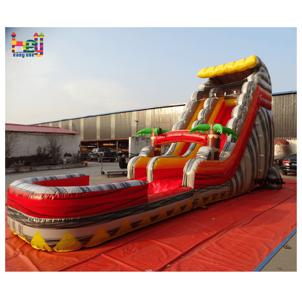 Outdoor Inflatable Water Slide With Pool For Promotion