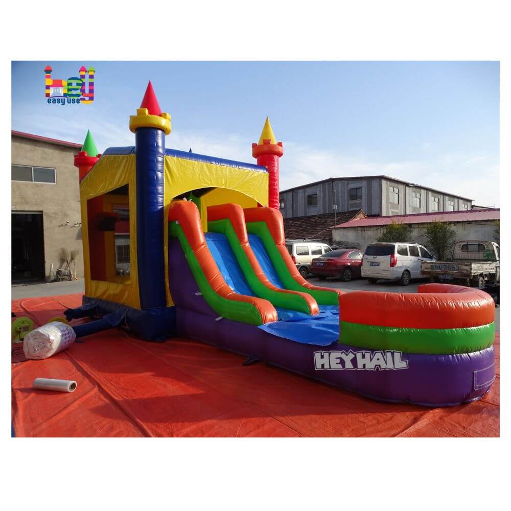 Jump Castle Inflatable Bounce House Combo With Water Slide