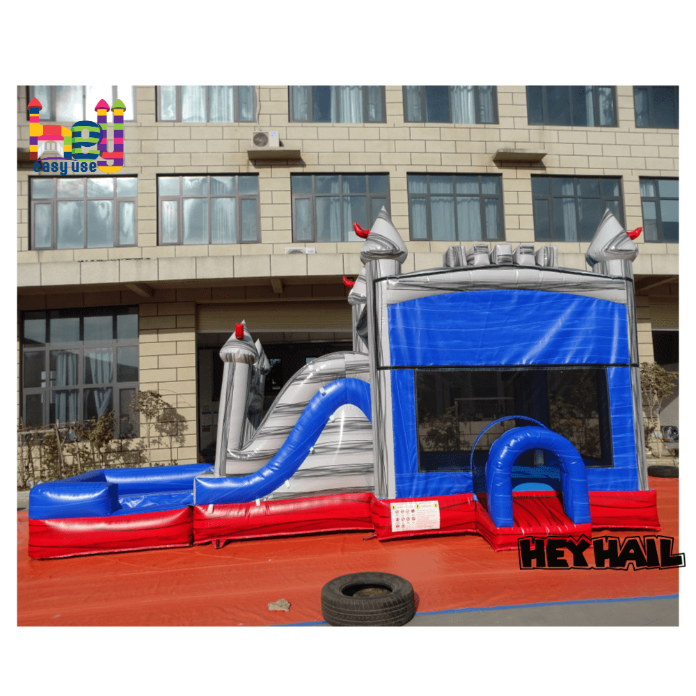 PVC Inflatable Bounce House With Slide Inflatable Bouncer Combo