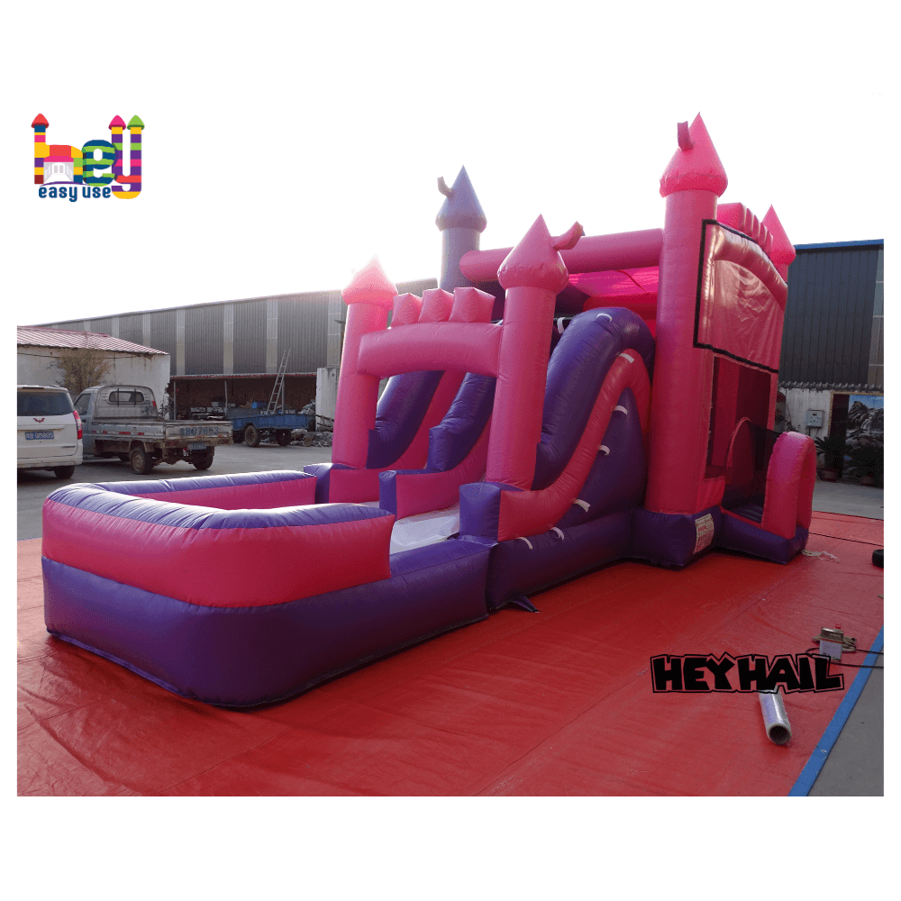 Wet And Dry Inflatable Jumping Inflatable Moonwalk Slide Inflatable Combo Bouncer