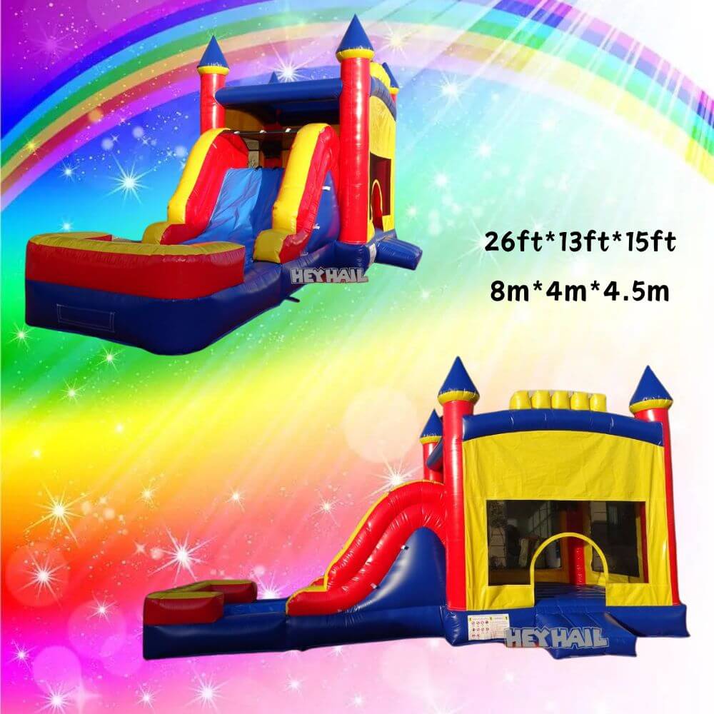 Holiday Theme inflatable bounce bounce with slide and Pool