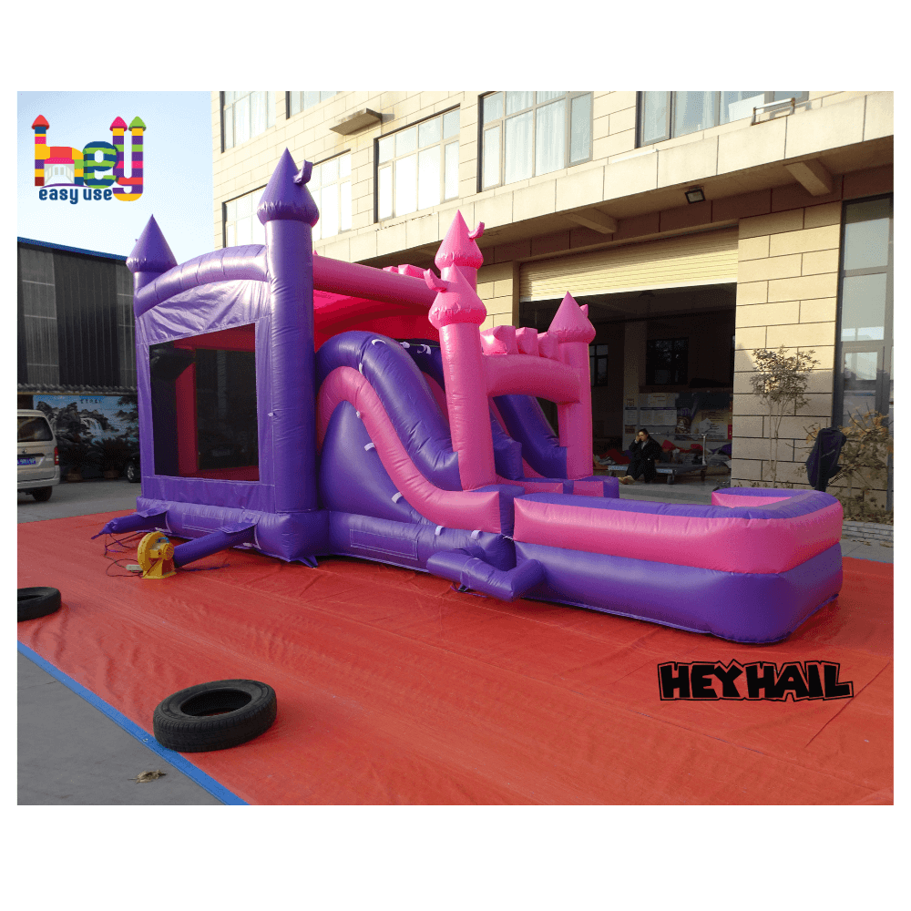 Wet And Dry Inflatable Jumping Inflatable Moonwalk Slide Inflatable Combo Bouncer