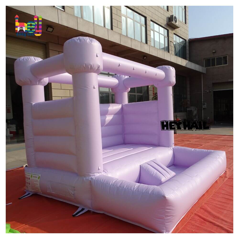 party using decoration pastel rainbow bounce house inflatable toddler castle