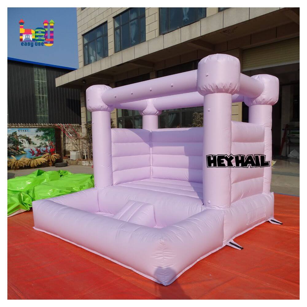 party using decoration pastel rainbow bounce house inflatable toddler castle