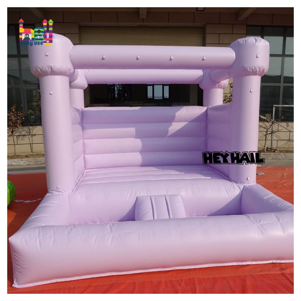 party using decoration pastel rainbow bounce house inflatable toddler castle