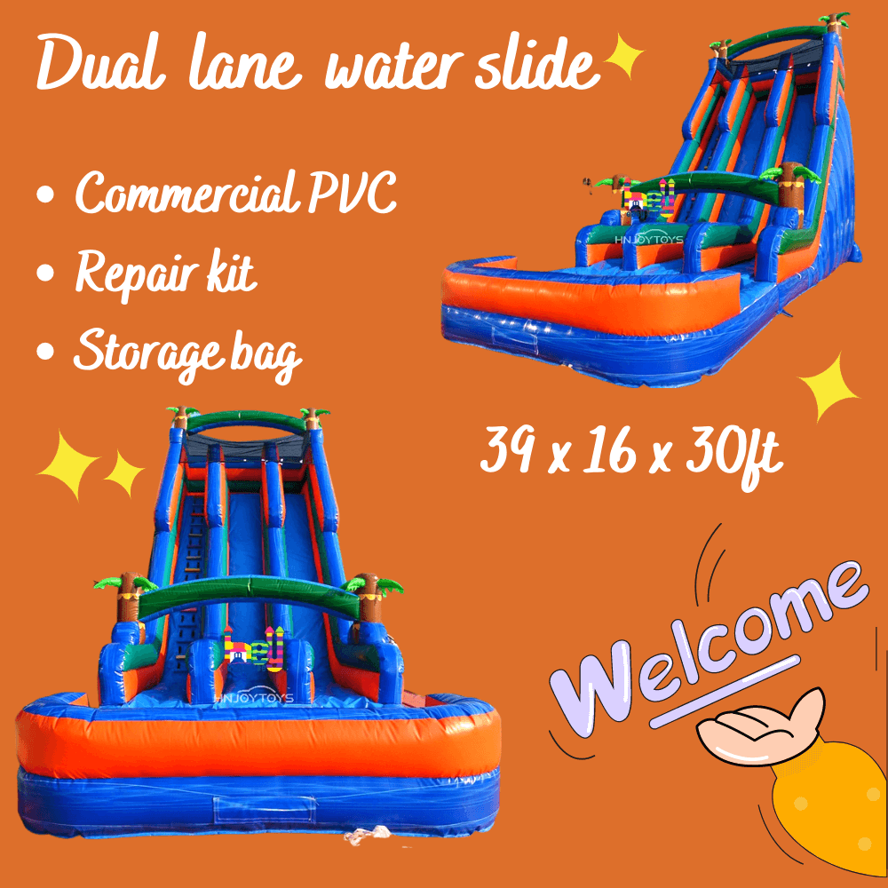 party rental animal inflatable water slide