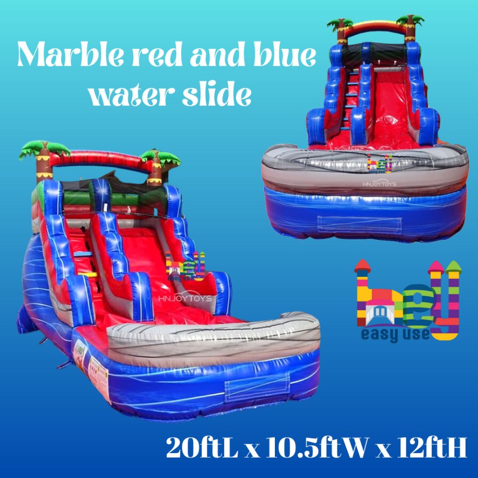 high quality PVC mini inflatable wet slides